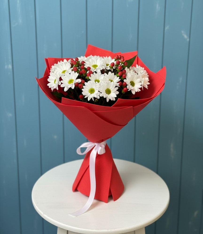 Букет цветов из: Хризантемы в Голышманово