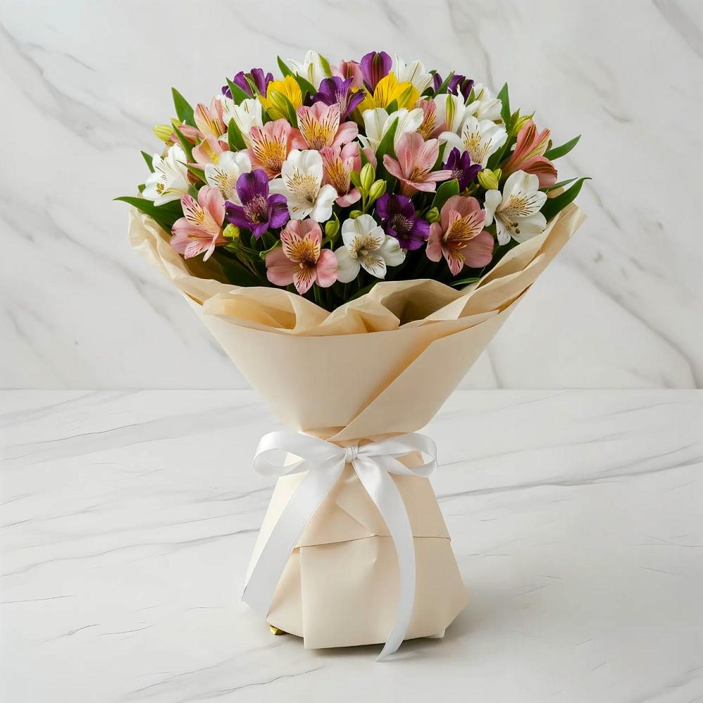 Букет цветов из: Альстромерии в Голышманово