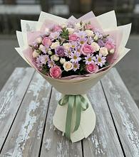 Букет цветов из:  Розы и Хризантемы в Голышманово