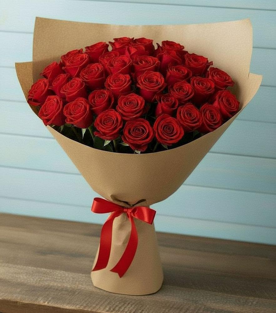 Букет Красные розы Милано в Голышманово