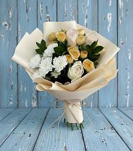 Букет цветов из:  Розы и Хризантемы в Голышманово