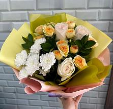 Букет цветов из:  Розы и Хризантемы #REPLACE_PRED# Голышманово
