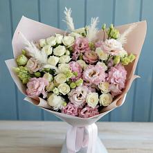 Букет цветов из:  Альстромерии и Розы в Голышманово